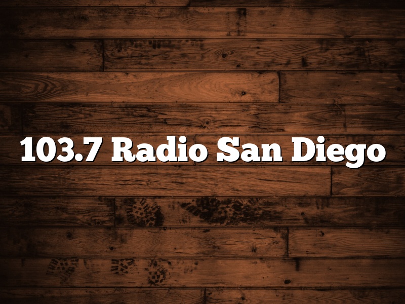 103.7 Radio San Diego