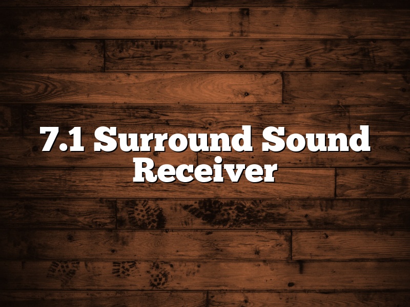 7.1 Surround Sound Receiver