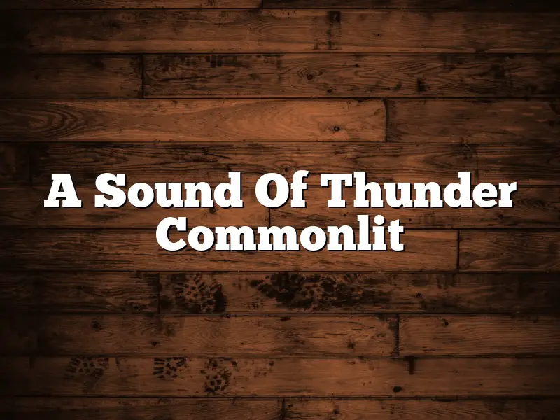A Sound Of Thunder Commonlit
