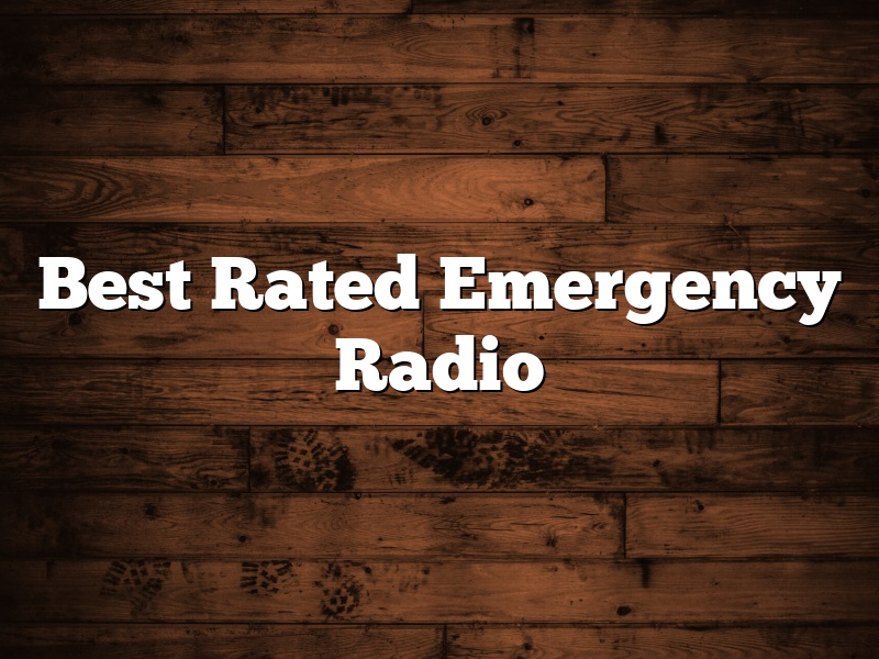 Best Rated Emergency Radio