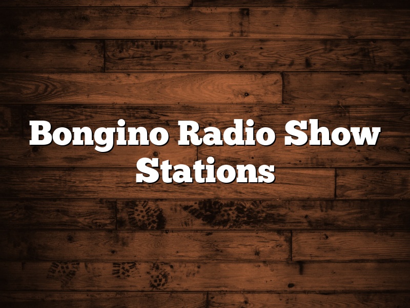 Bongino Radio Show Stations
