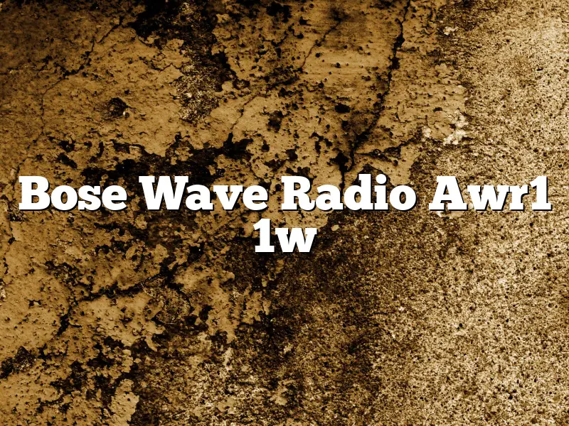 Bose Wave Radio Awr1 1w
