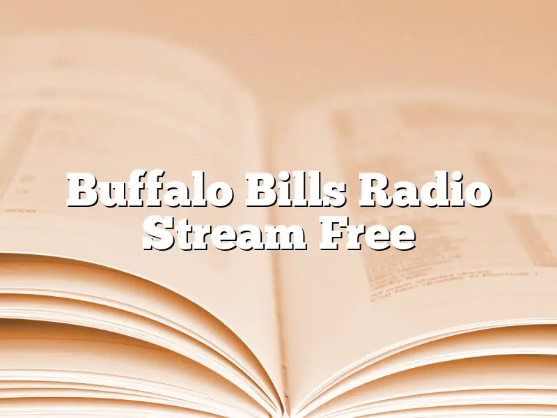 Buffalo Bills Radio Stream Free