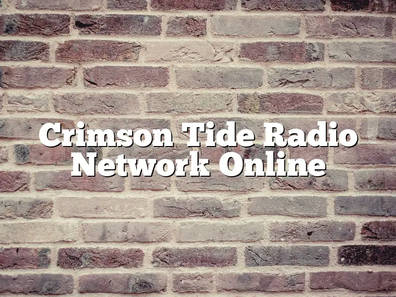 Crimson Tide Radio Network Online