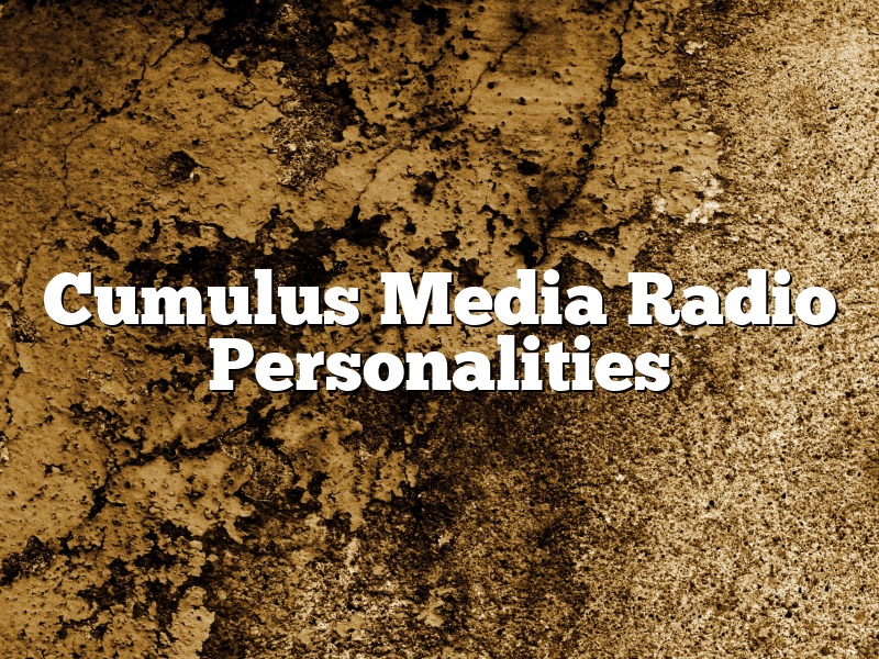 Cumulus Media Radio Personalities