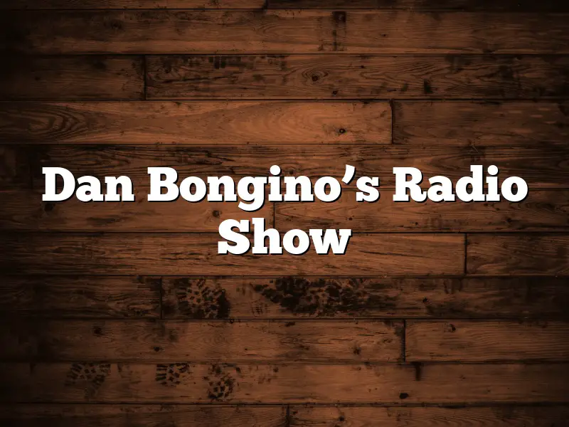 Dan Bongino’s Radio Show