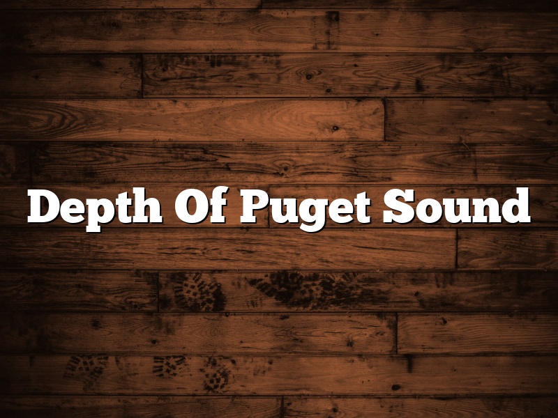 Depth Of Puget Sound
