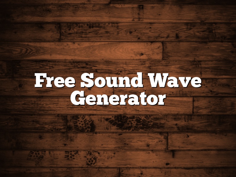 Free Sound Wave Generator