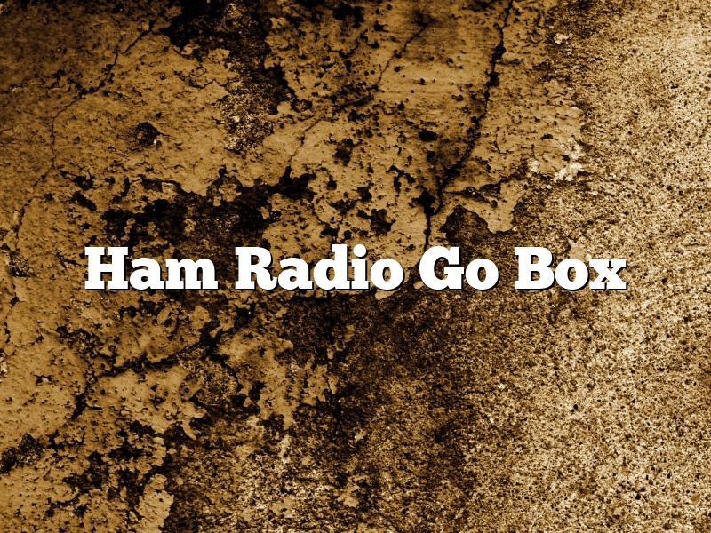 Ham Radio Go Box