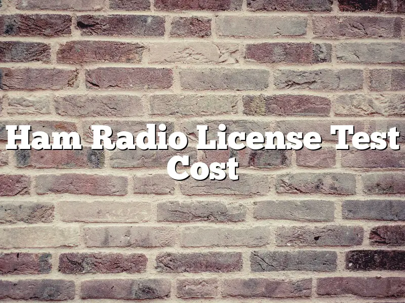 Ham Radio License Test Cost