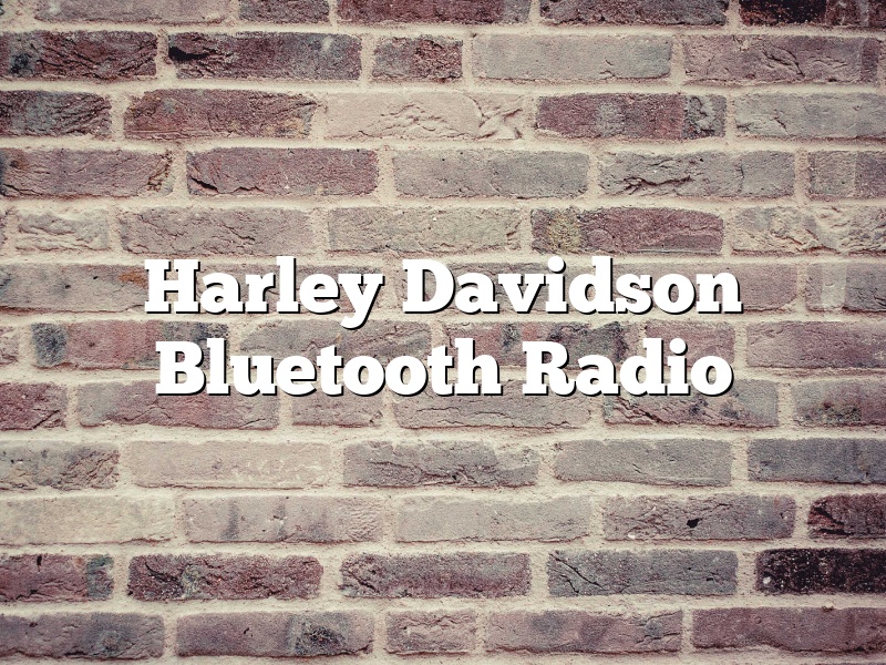 Harley Davidson Bluetooth Radio