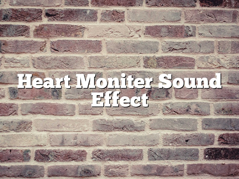 Heart Moniter Sound Effect