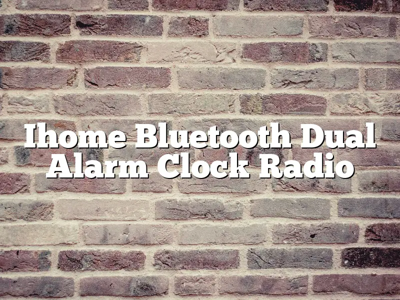 Ihome Bluetooth Dual Alarm Clock Radio
