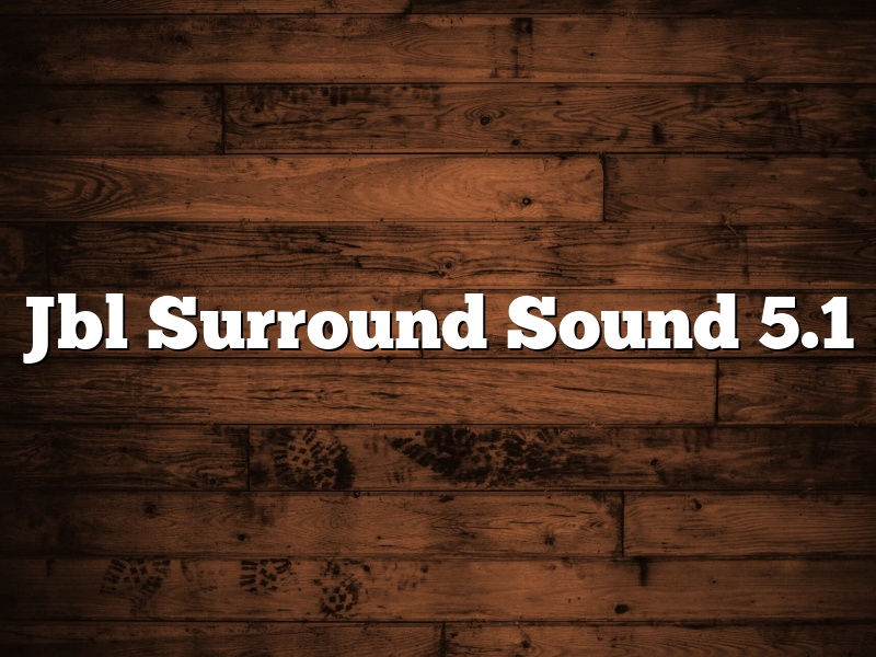 Jbl Surround Sound 5.1