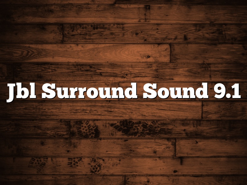 Jbl Surround Sound 9.1