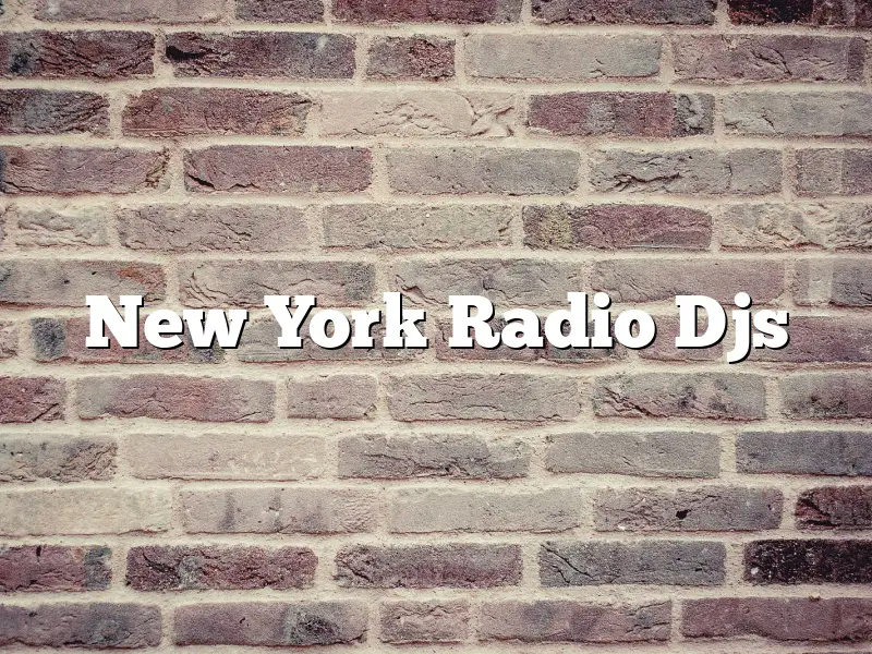 New York Radio Djs
