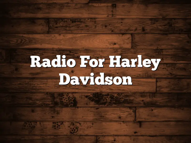 Radio For Harley Davidson