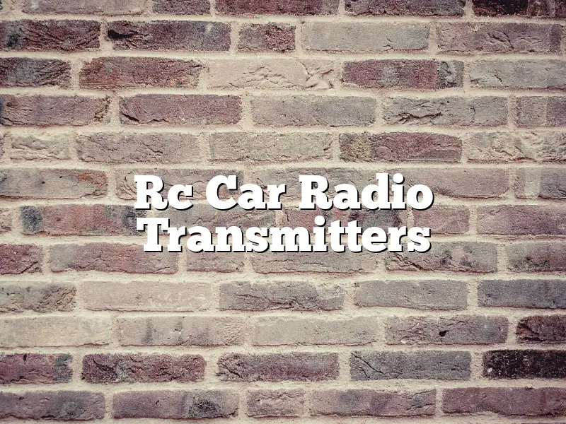 Rc Car Radio Transmitters