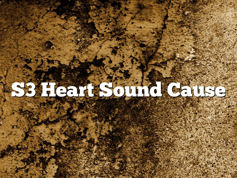S3 Heart Sound Cause