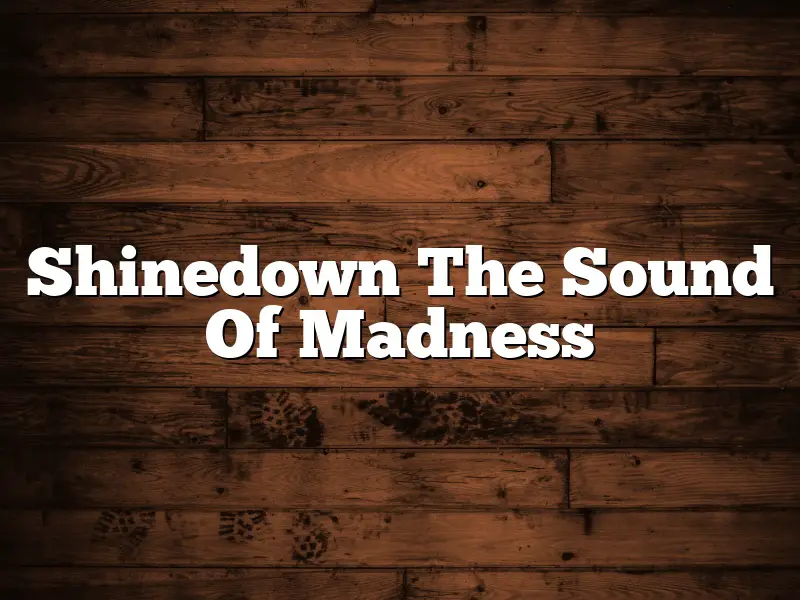 Shinedown The Sound Of Madness