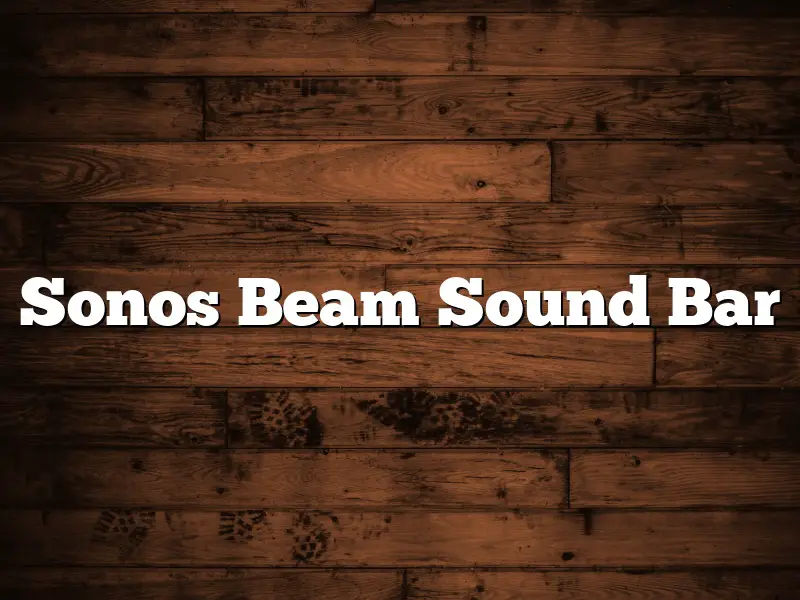 Sonos Beam Sound Bar