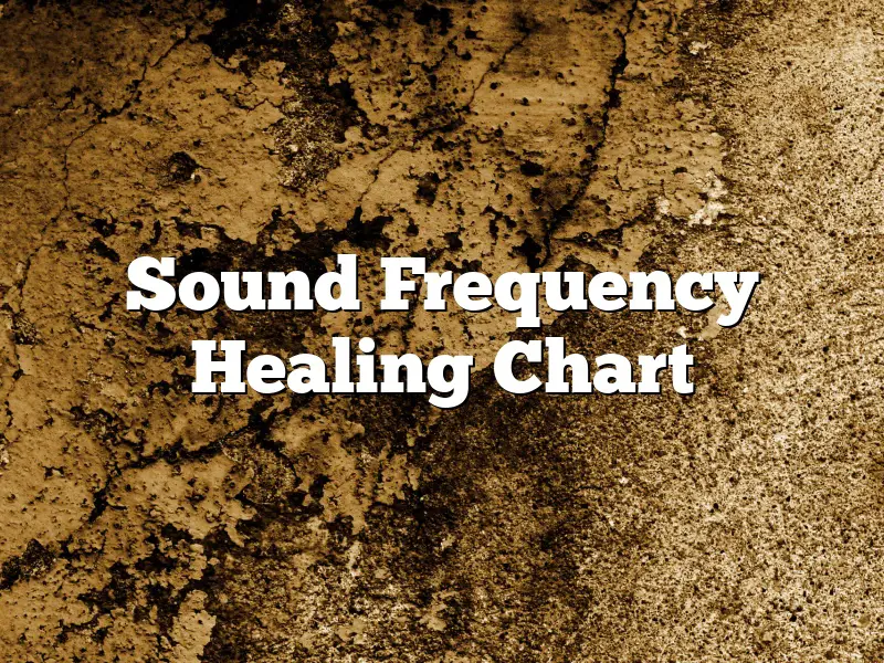 Sound Frequency Healing Chart