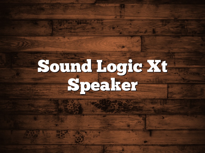 Sound Logic Xt Speaker