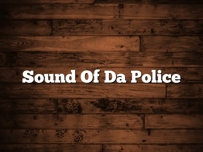Sound Of Da Police
