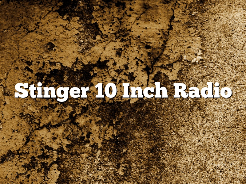 Stinger 10 Inch Radio