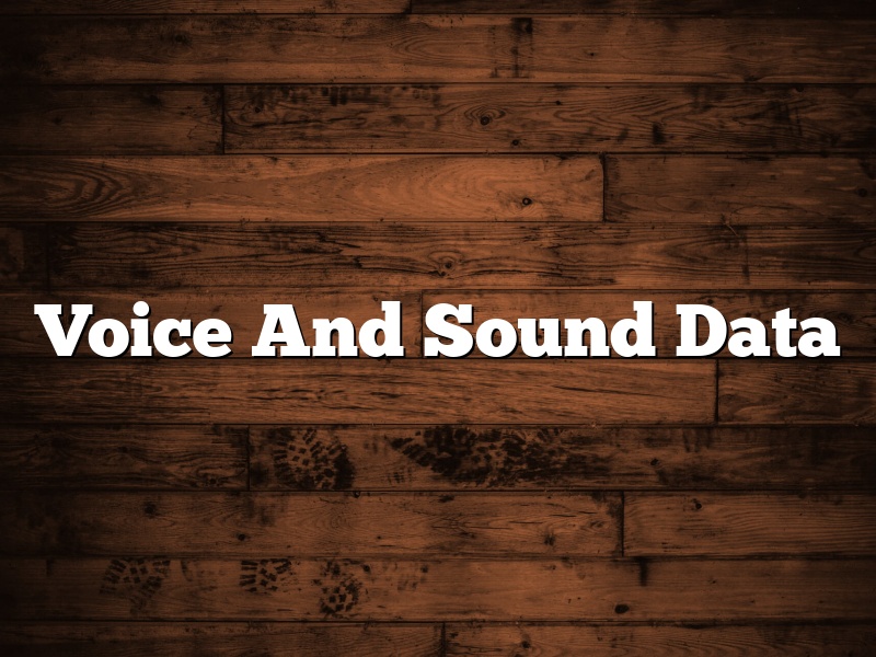 Voice And Sound Data