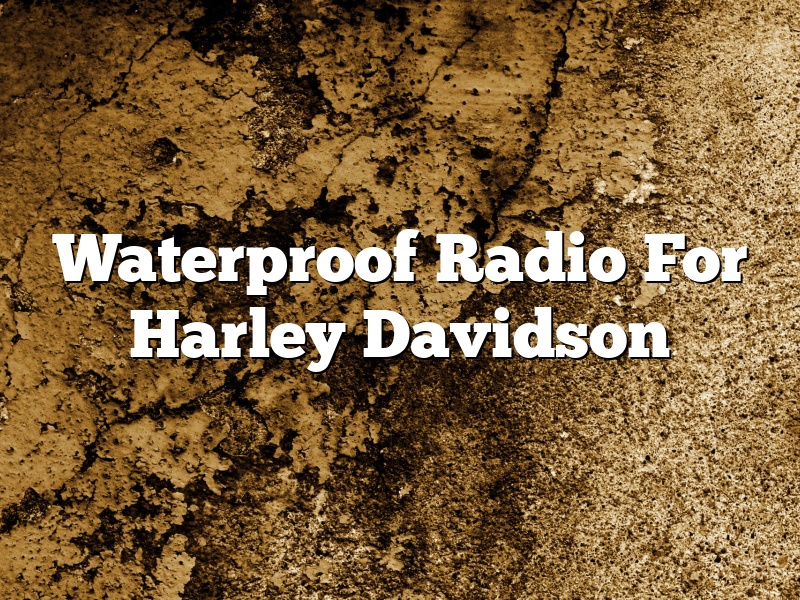Waterproof Radio For Harley Davidson
