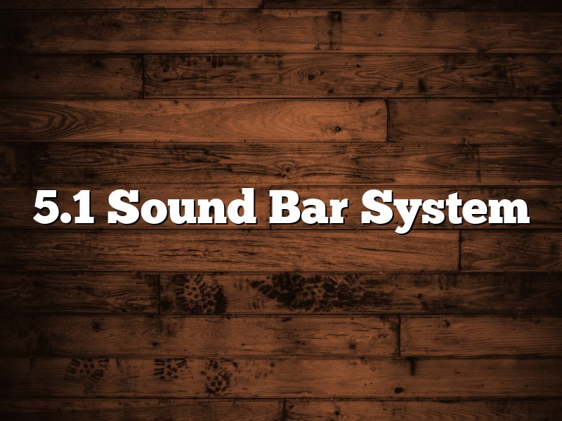 5.1 Sound Bar System