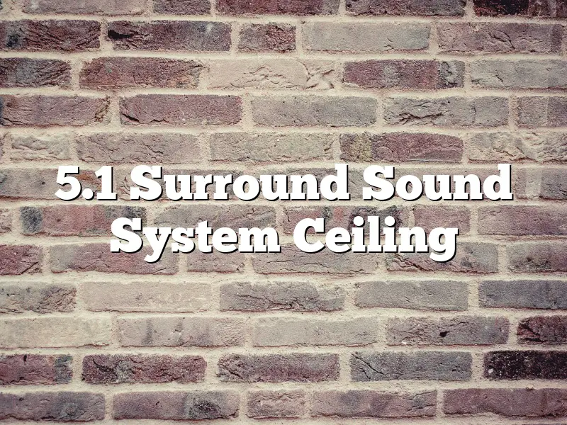 5.1 Surround Sound System Ceiling