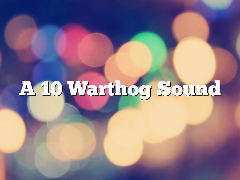 A 10 Warthog Sound