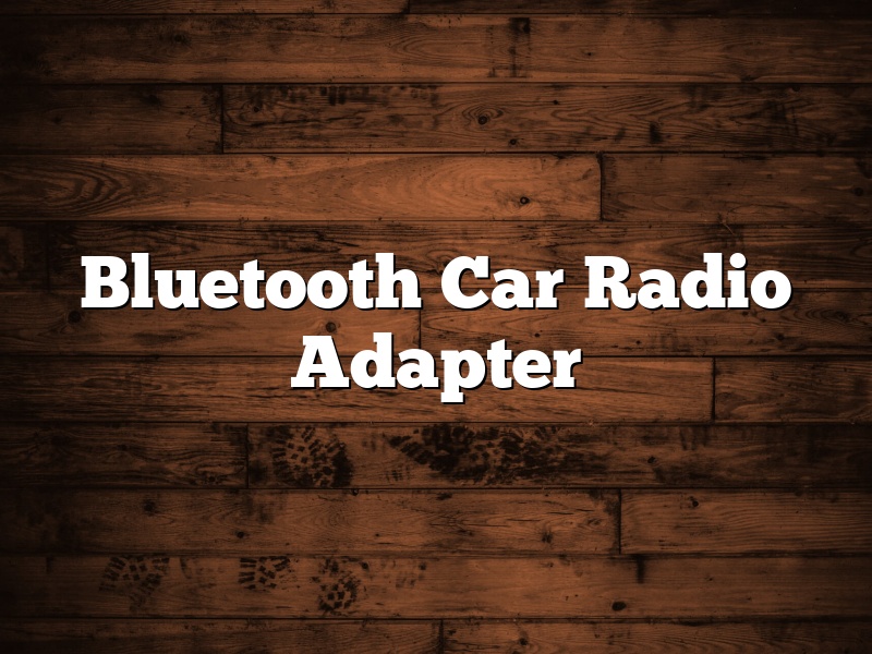 Bluetooth Car Radio Adapter