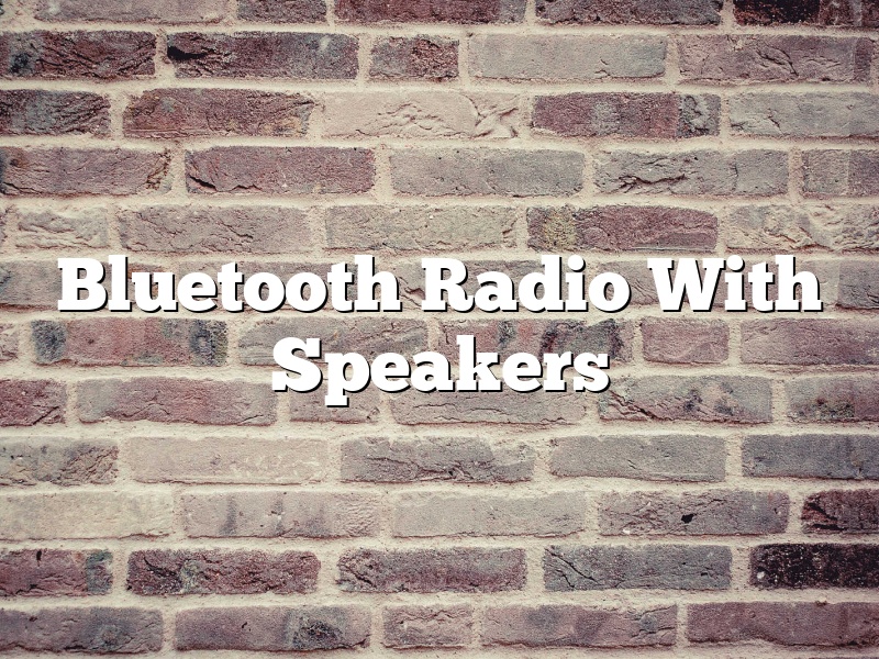 Bluetooth Radio With Speakers
