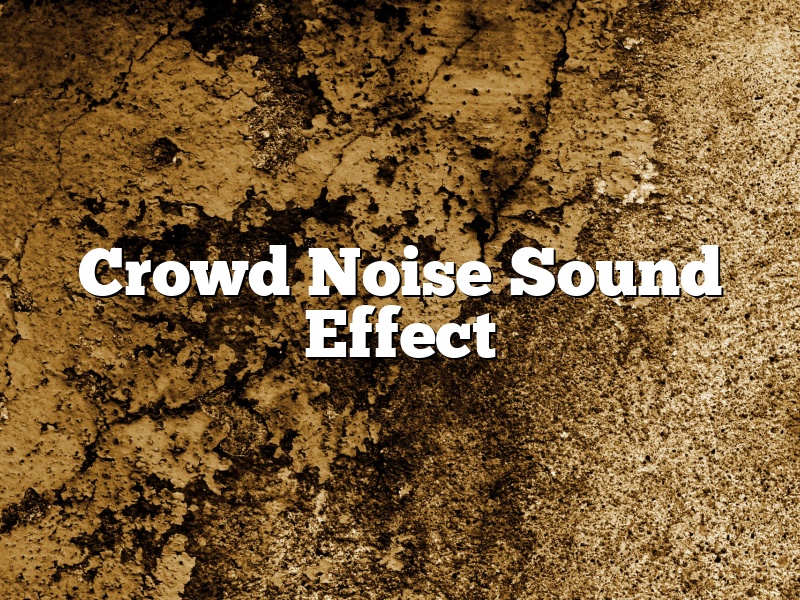 Crowd Noise Sound Effect