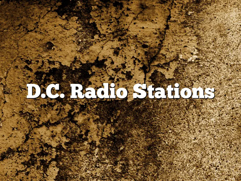 D.C. Radio Stations
