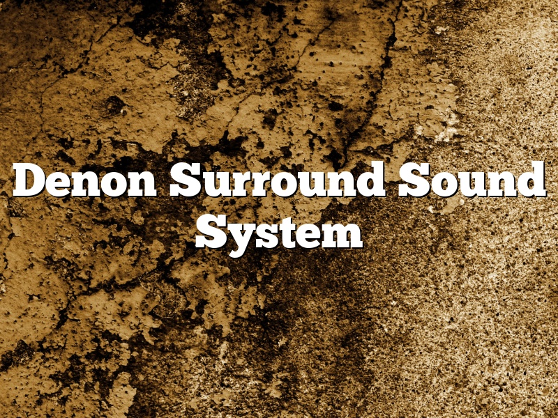 Denon Surround Sound System