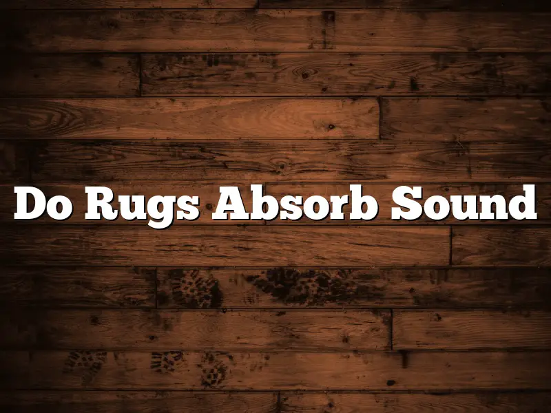 Do Rugs Absorb Sound