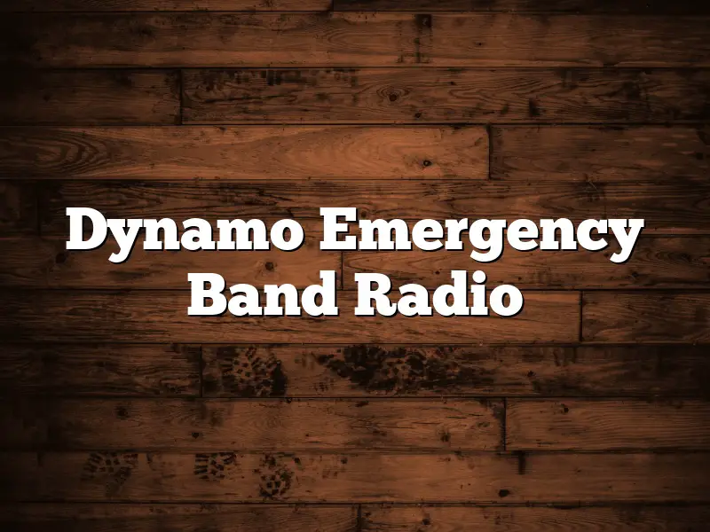 Dynamo Emergency Band Radio