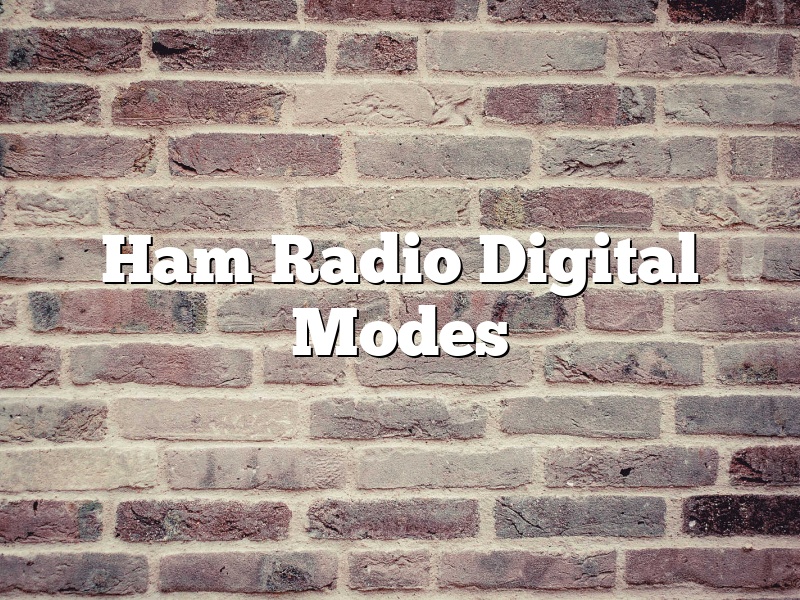 Ham Radio Digital Modes