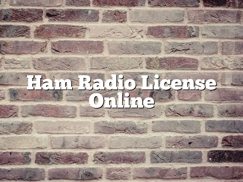 Ham Radio License Online