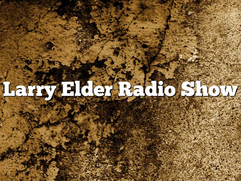 Larry Elder Radio Show