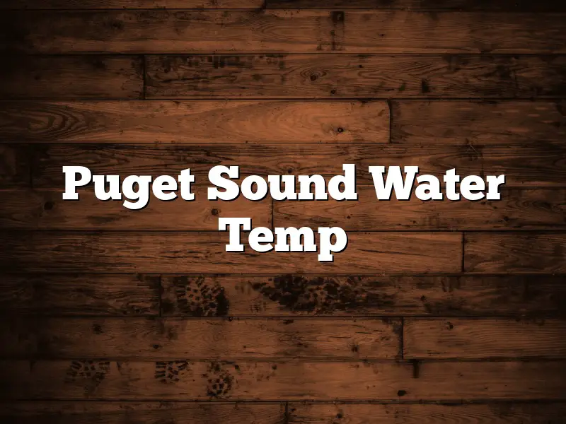 Puget Sound Water Temp