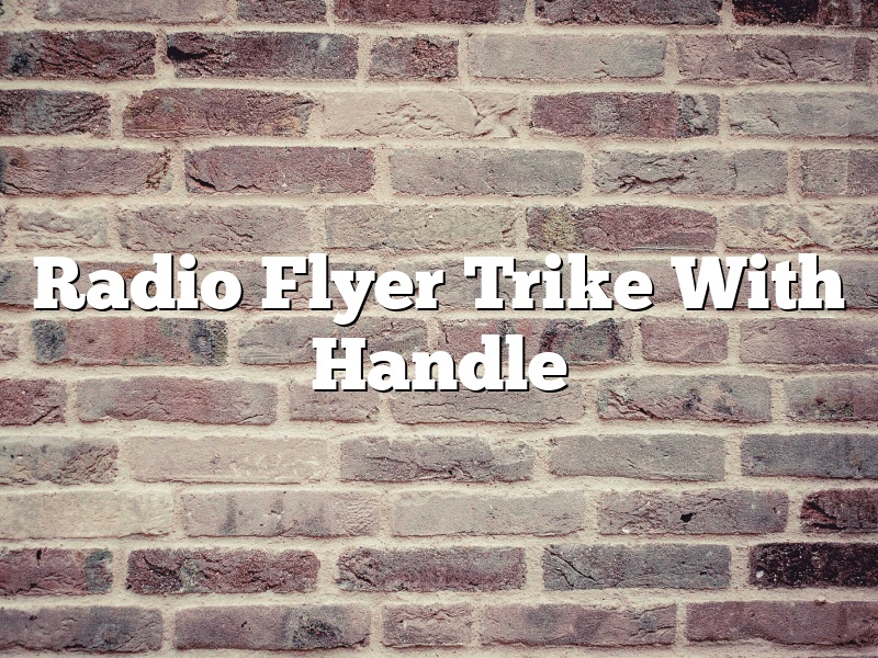 Radio Flyer Trike With Handle