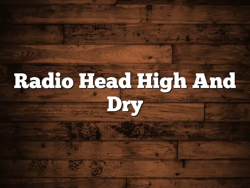 Radio Head High And Dry