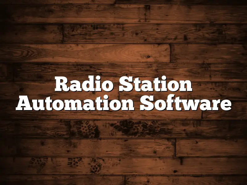 Radio Station Automation Software