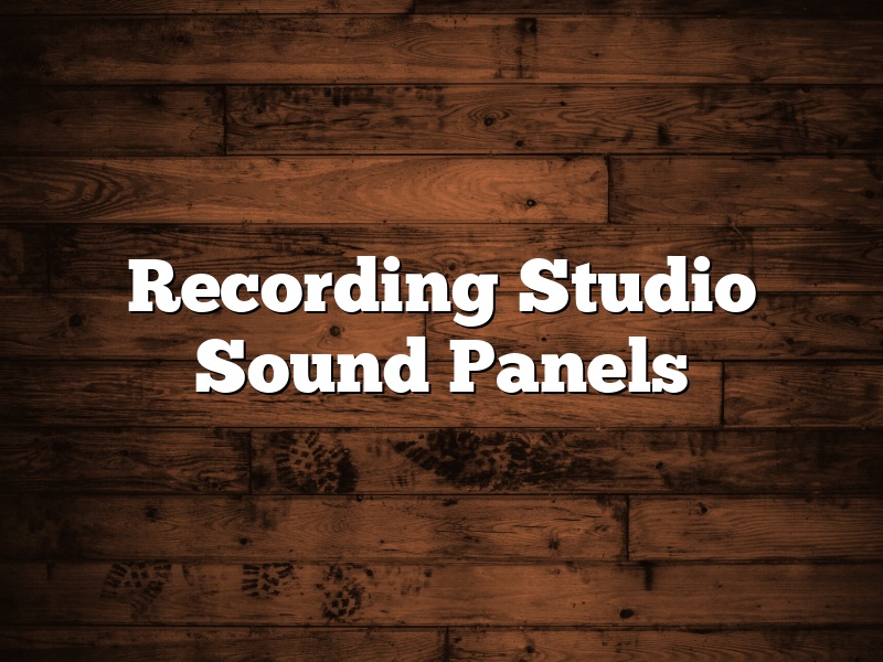 Recording Studio Sound Panels