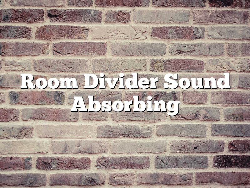 Room Divider Sound Absorbing